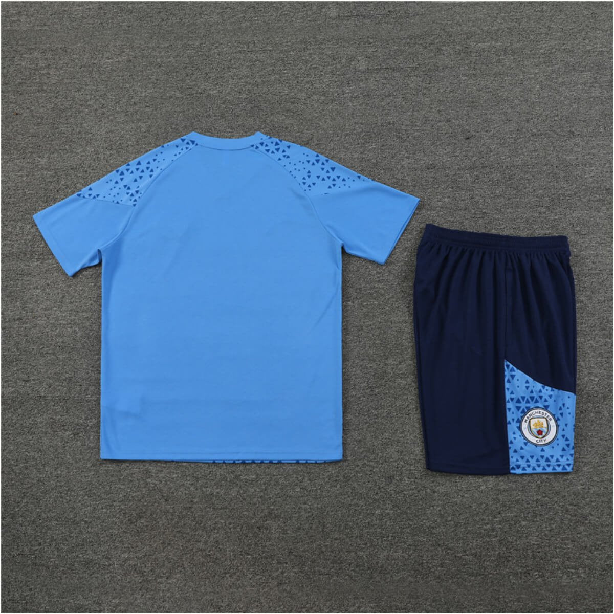Conjunto Manchester City Treino Camisa e Short Azul 2023/24