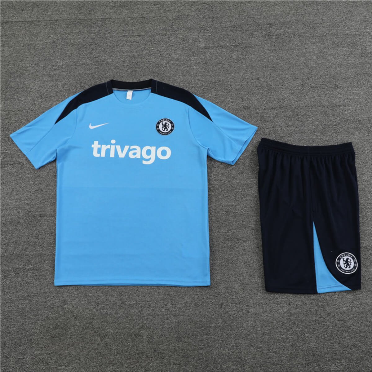 Conjunto Chelsea Treino Camisa e Short Azul Claro 2024/25