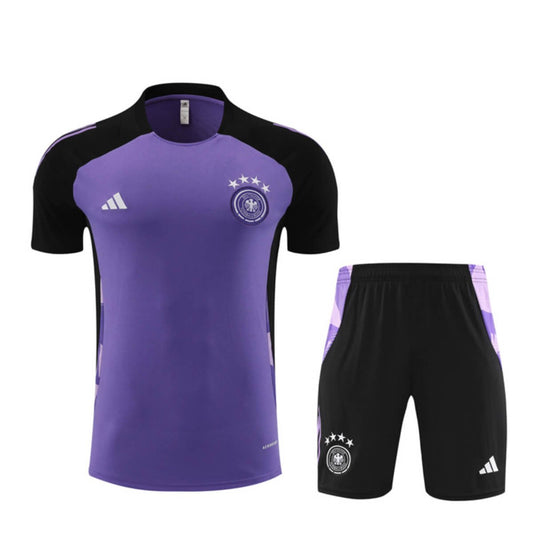 Kit Short e Camisa Alemanha Treino Roxo 2024/25