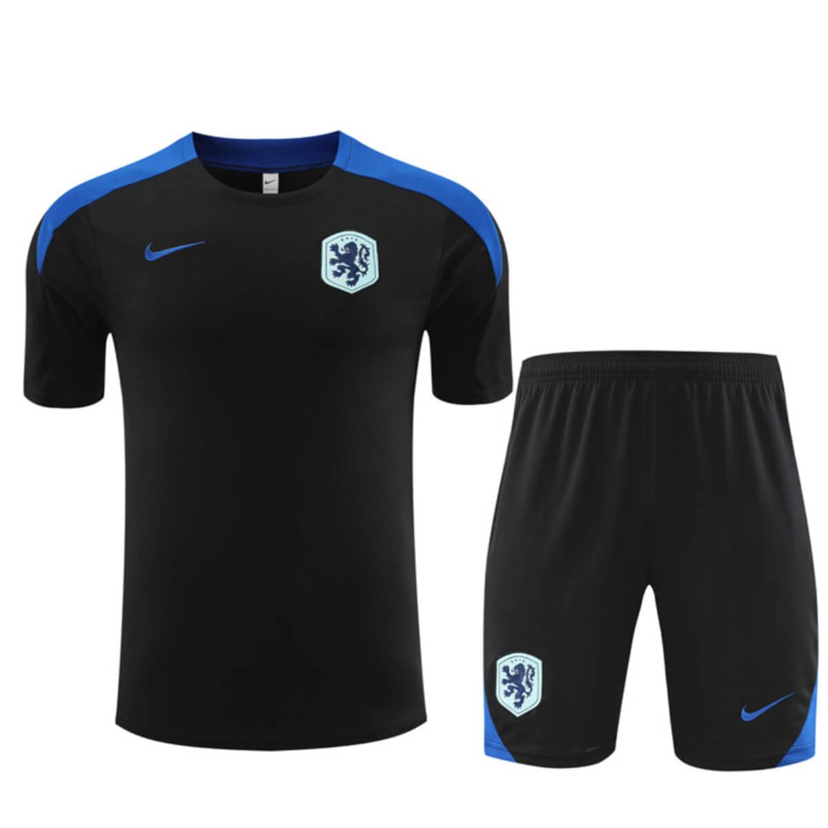 Kit Short e Camisa Holanda Treino Preto 2024/25
