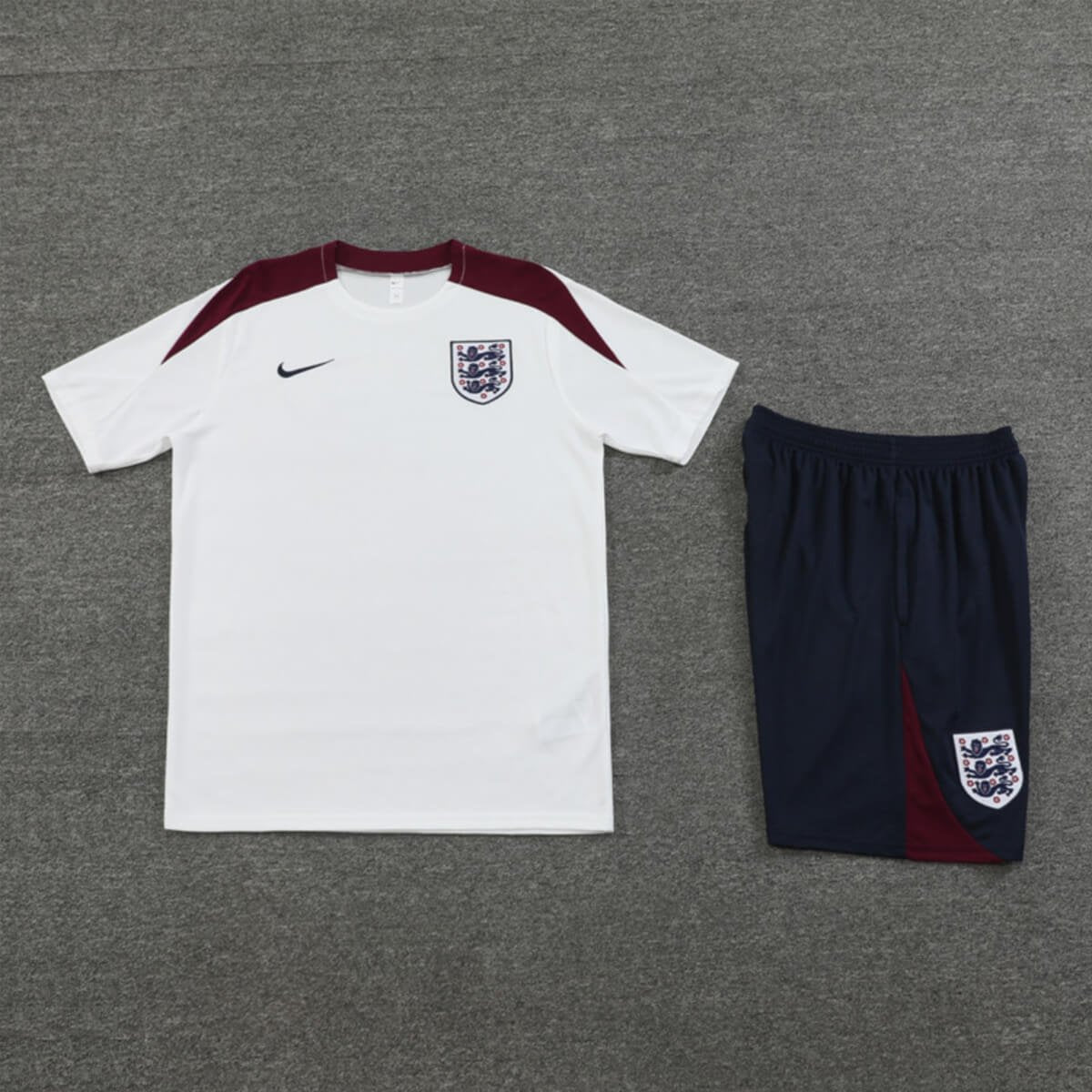 Kit Short e Camisa Inglaterra Treino Branco 2024/25