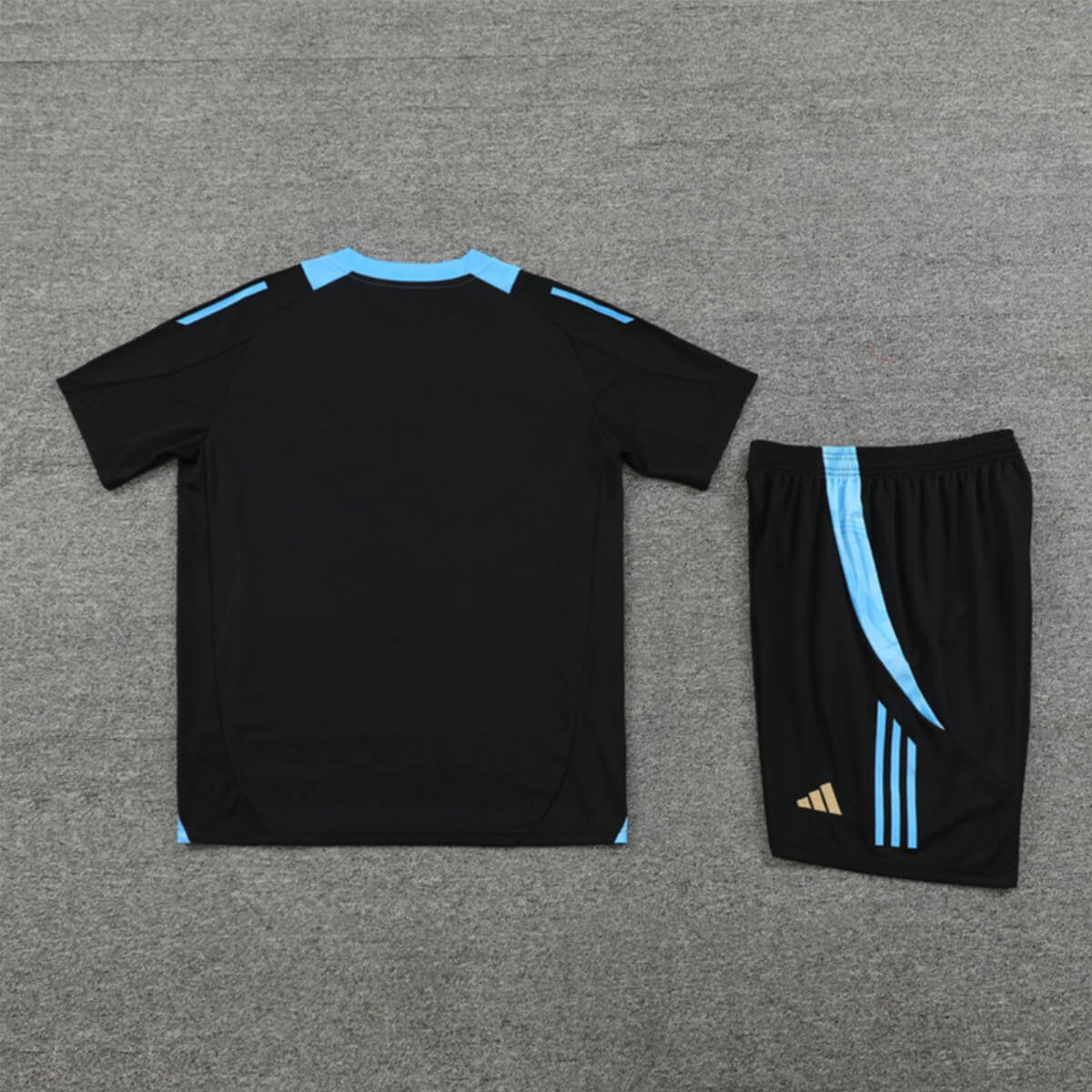 Kit Short e Camisa Argentina Treino Preto 2024/25