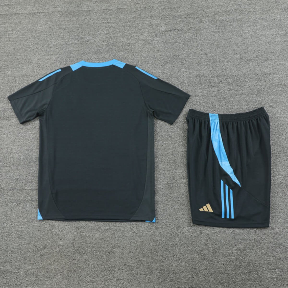 Kit Short e Camisa Argentina Treino Verde Musgo 2024/25