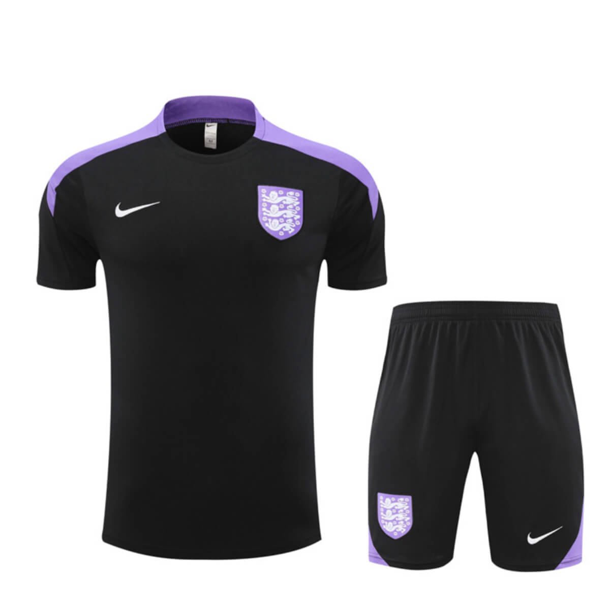 Kit Short e Camisa Inglaterra Treino Preto 2024/25