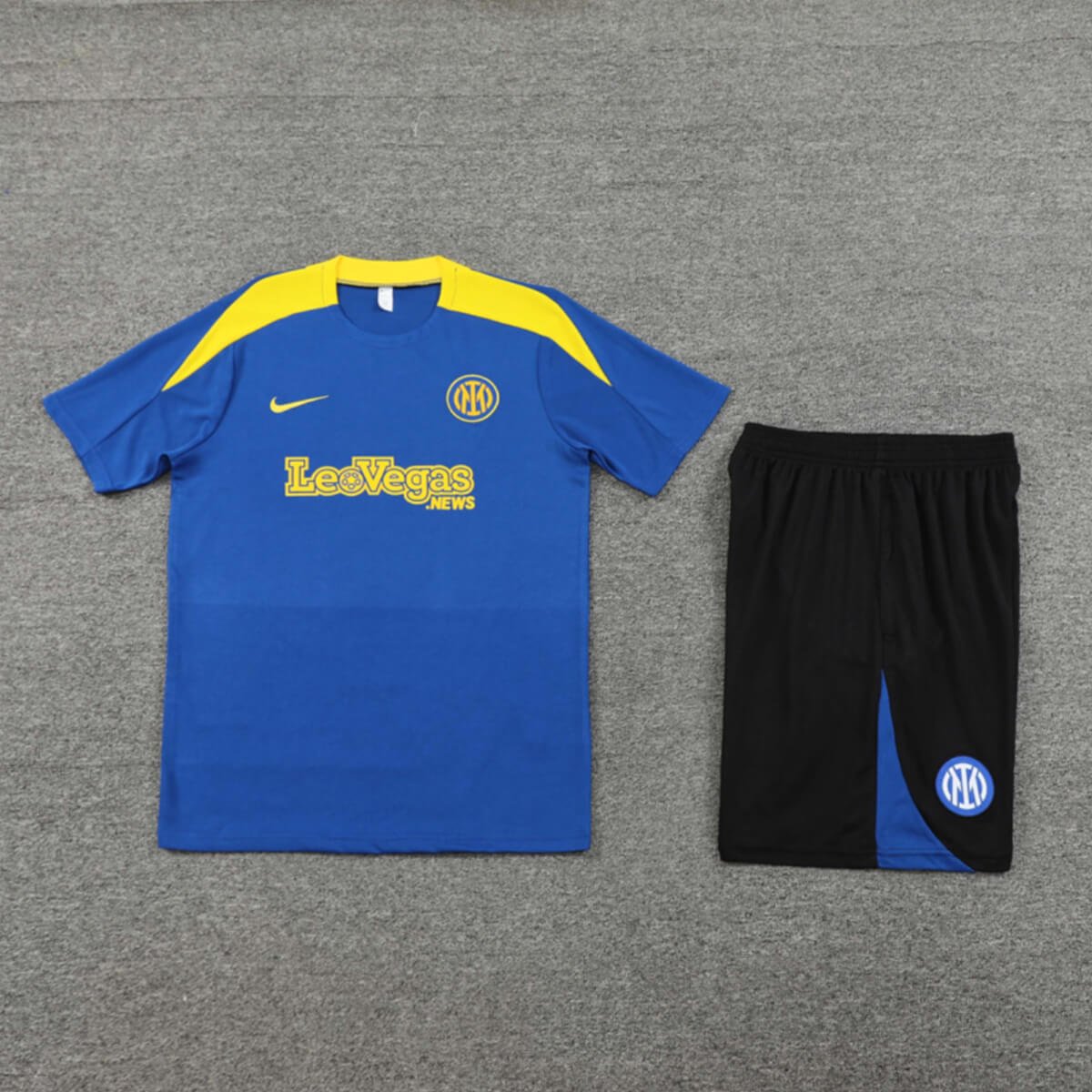Kit Short e Camisa Inter de Milão Treino Azul 2024/25