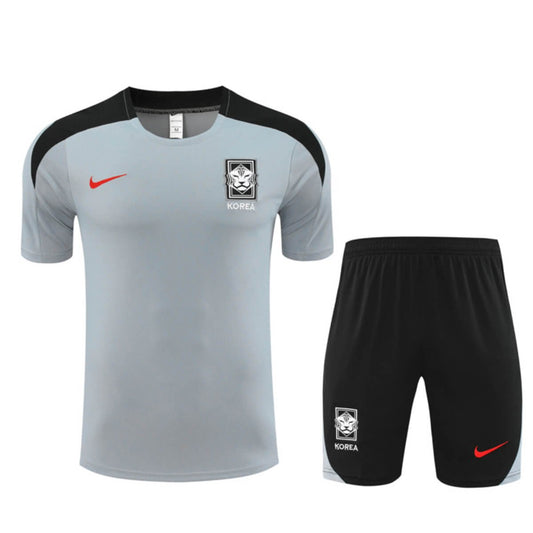 Kit Short e Camisa Tigres UNL Treino Cinza/Preto 2024/25