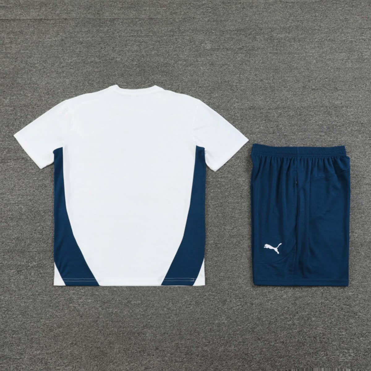 Kit Short e Camisa Marseille Treino Branco 2024/25