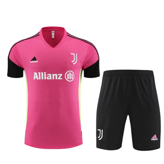 Kit Short e Camisa Juventus Treino Rosa 2022/23