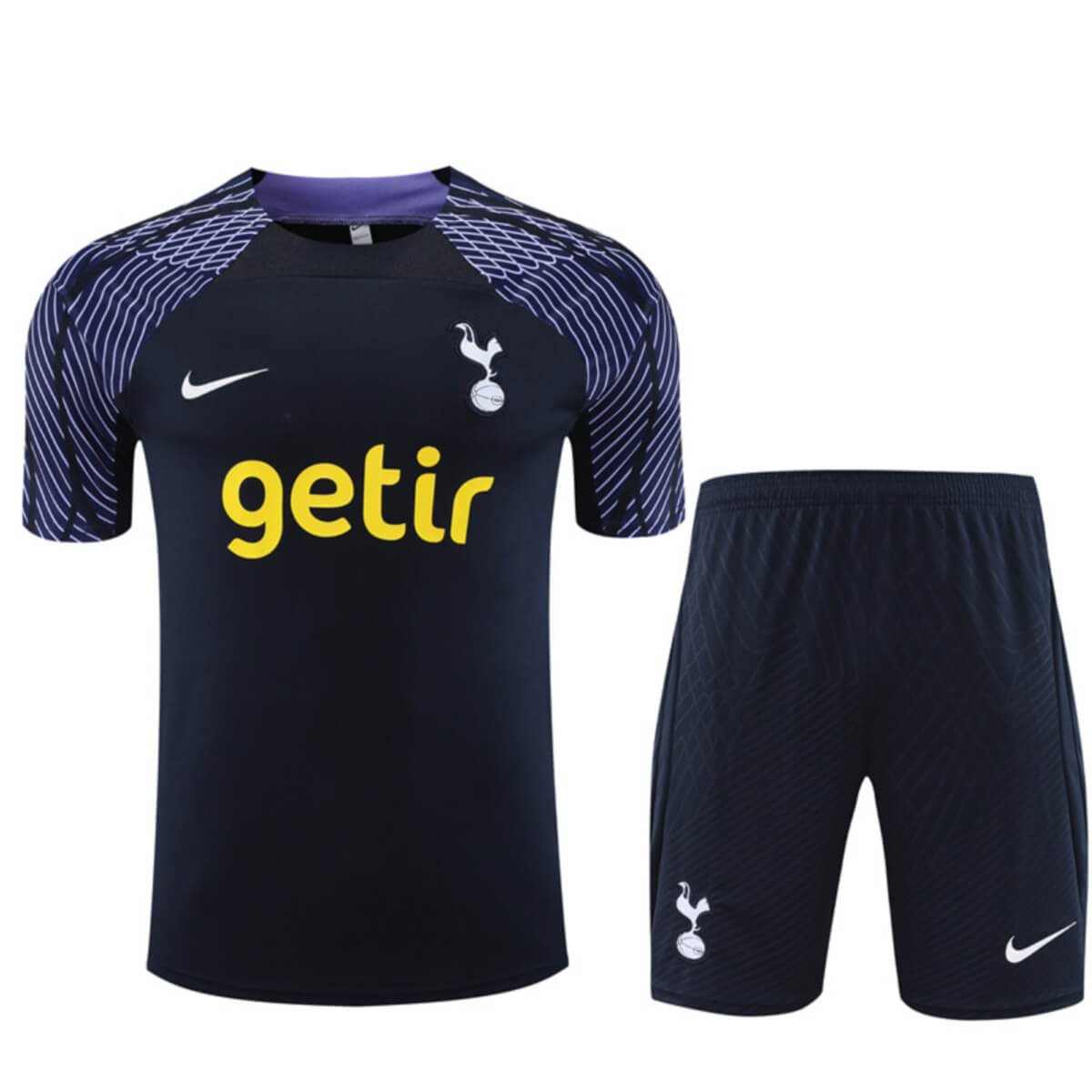 Kit Short e Camisa Tottenham Treino Azul Escuro 2023/24