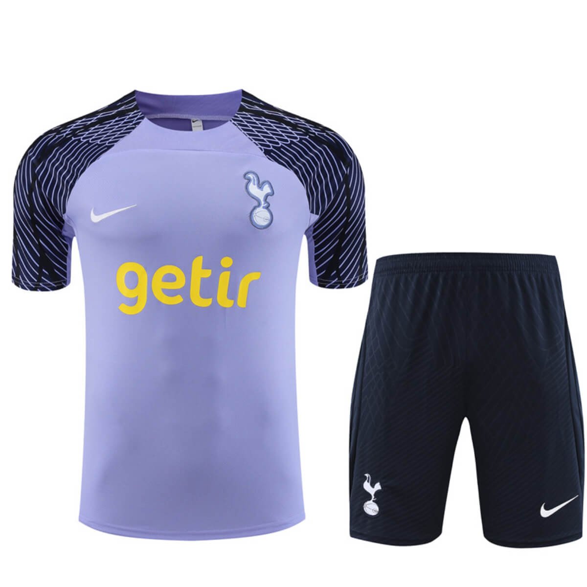 Kit Short e Camisa Tottenham Treino Roxo 2023/24