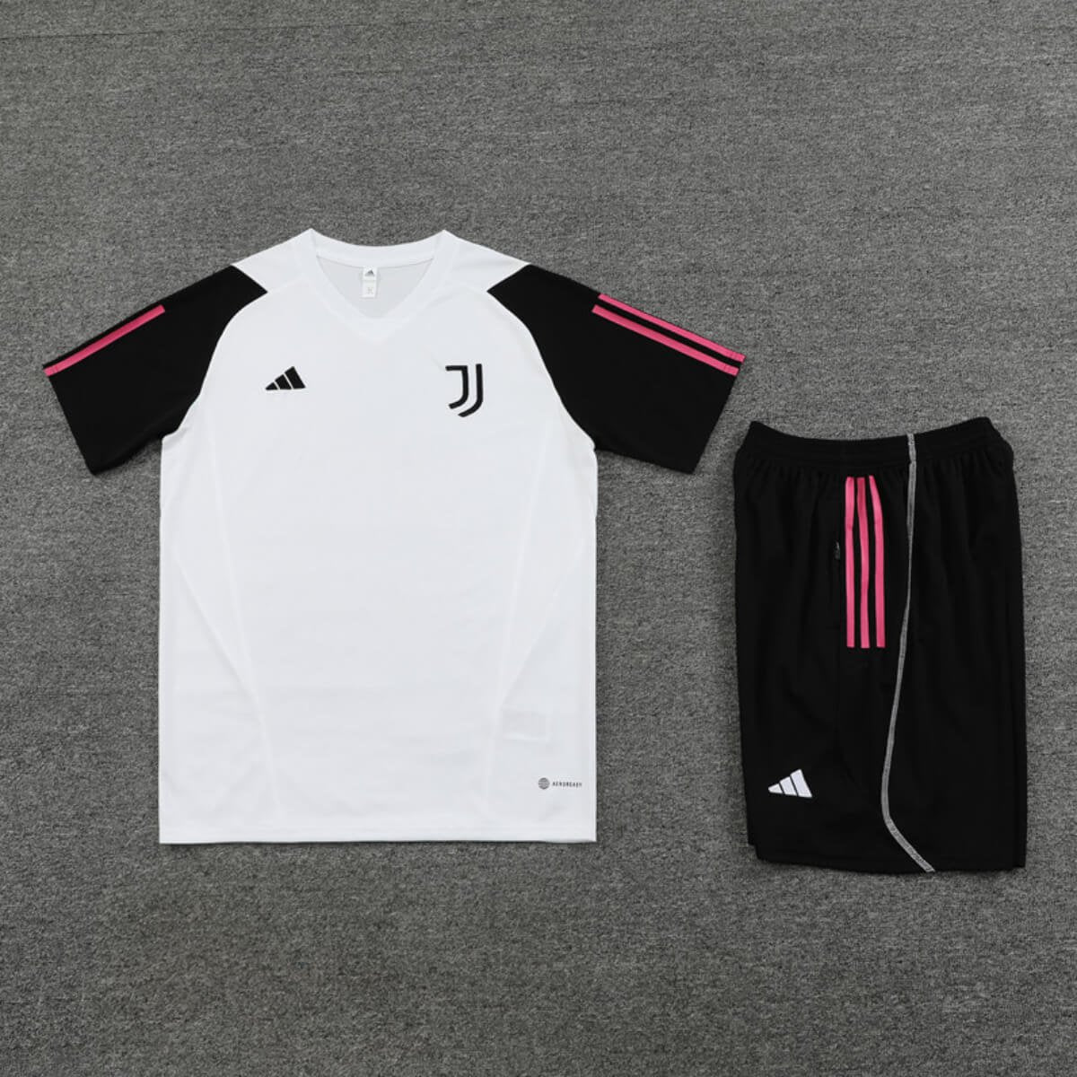 Kit Short e Camisa Juventus Treino Branco 2023/24