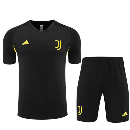 Kit Short e Camisa Preto Juventus Treino 2023/24