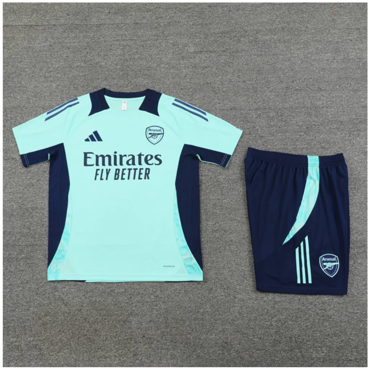 Conjunto Arsenal Treino Camisa e Short Azul Claro 2024/25