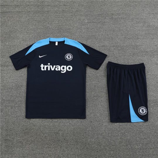 Conjunto Chelsea Treino Camisa e Short Azul 2024/25