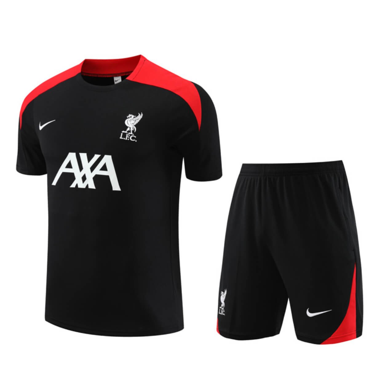 Conjunto Liverpool Treino Camisa e Short Preto 2024/25