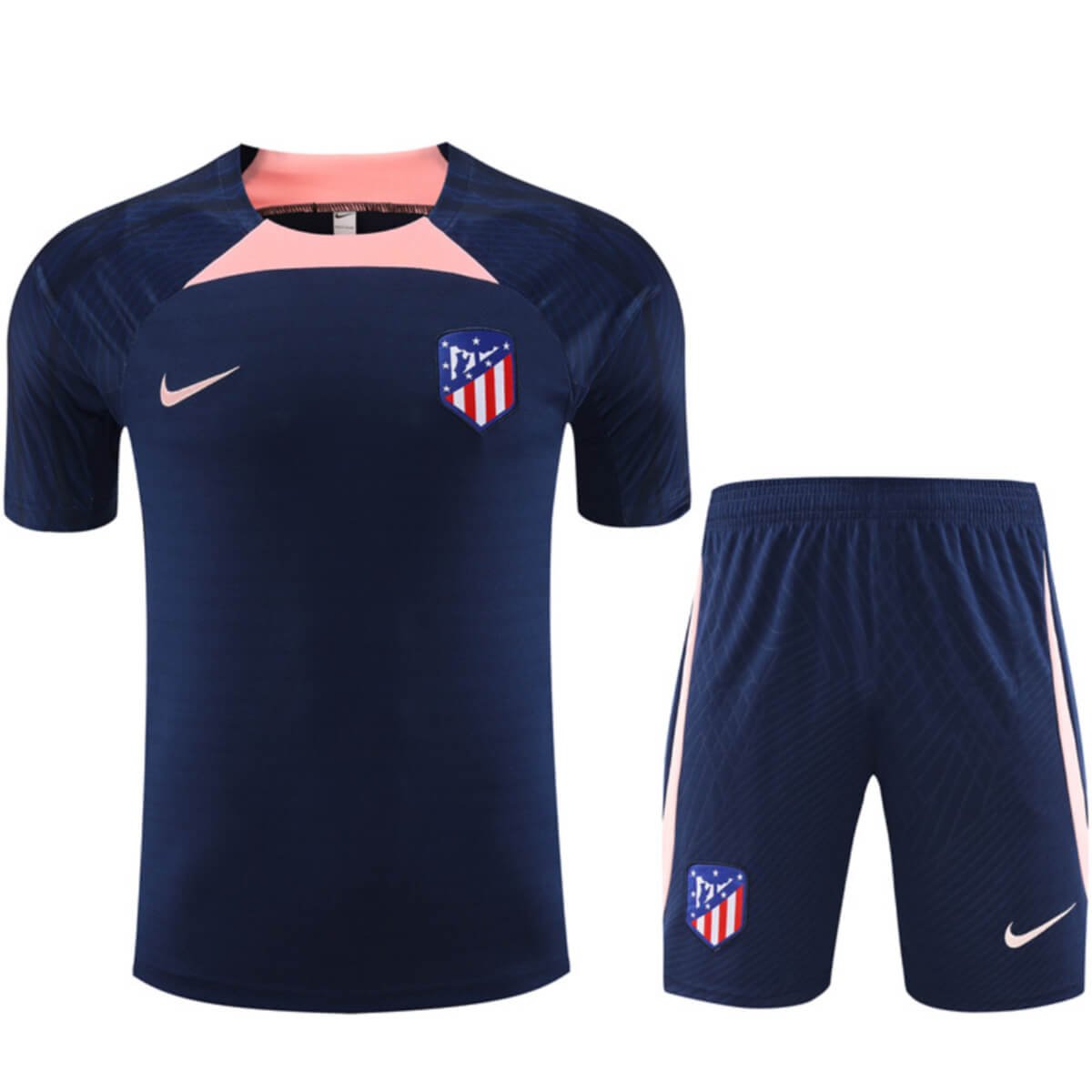 Kit Short e Camisa Atlético de Madrid Treino Azul Escuro 2024/25
