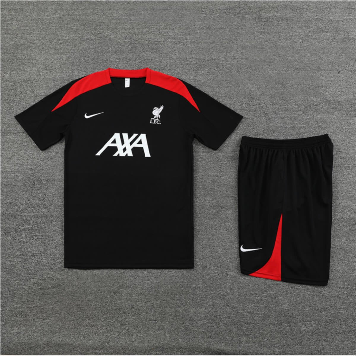 Conjunto Liverpool Treino Camisa e Short Preto 2024/25