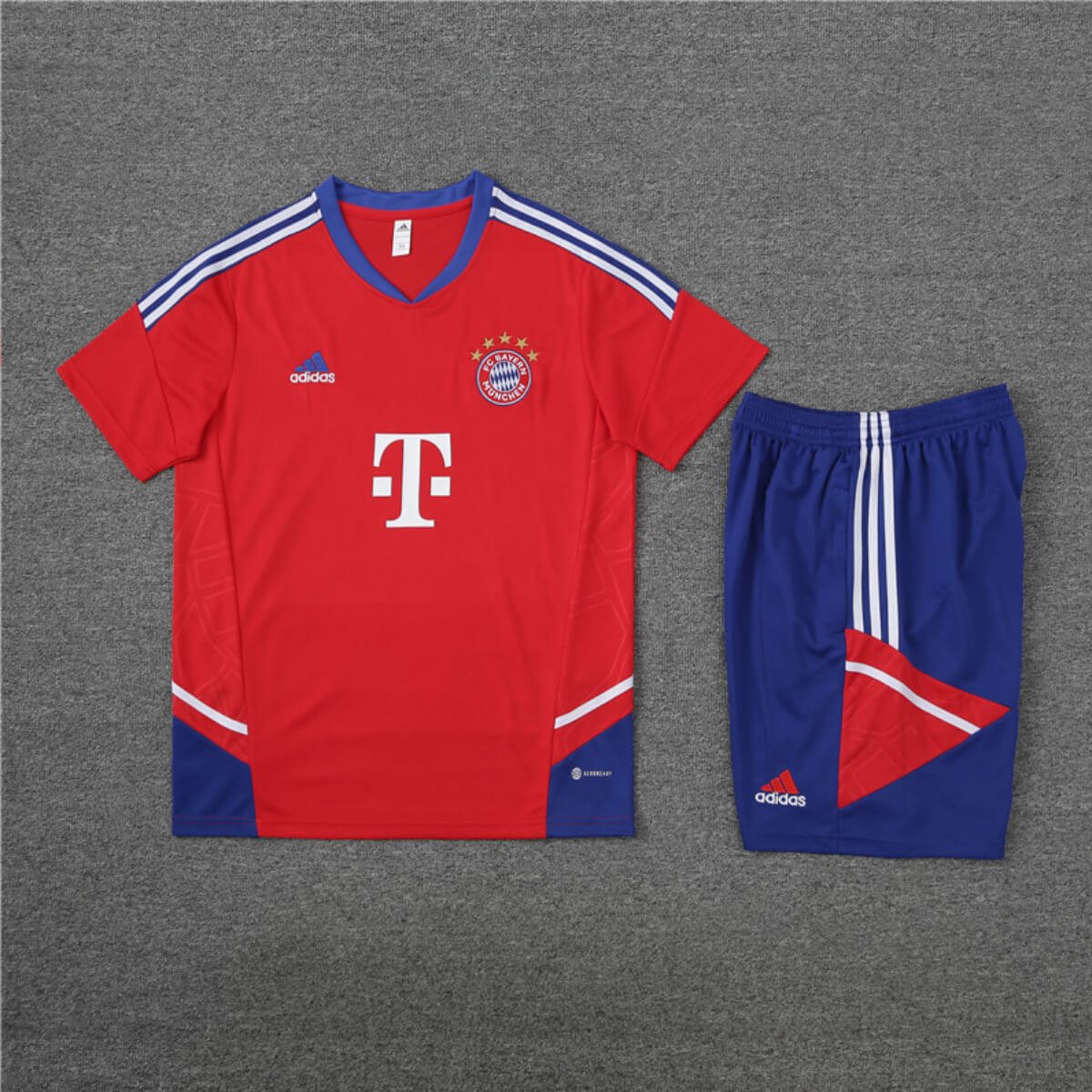 Conjunto Bayern de Munique Treino Camisa e Short Vermelha 2022/23