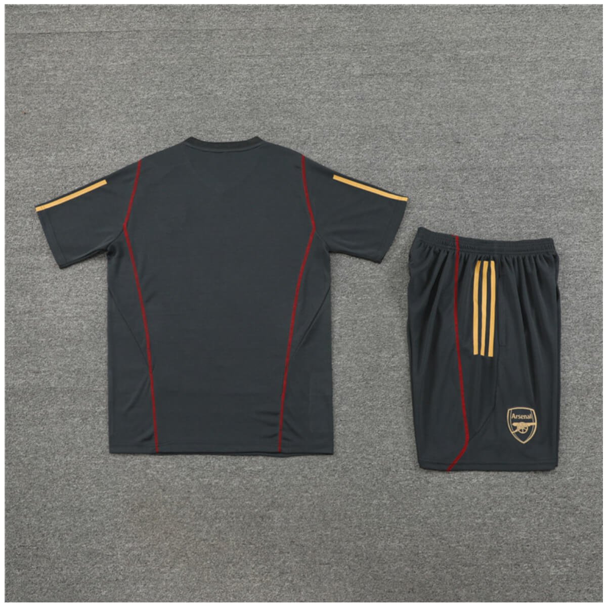 Conjunto Arsenal Treino Camisa e Short Grafite 2023/24