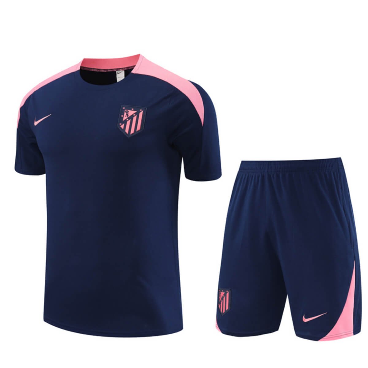 Kit Short e Camisa Atlético de Madrid Treino Azul Escuro 2023/24