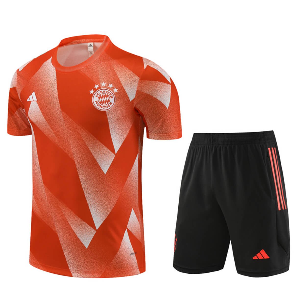 Conjunto Bayern de Munique Treino Camisa e Short Laranja 2023/24