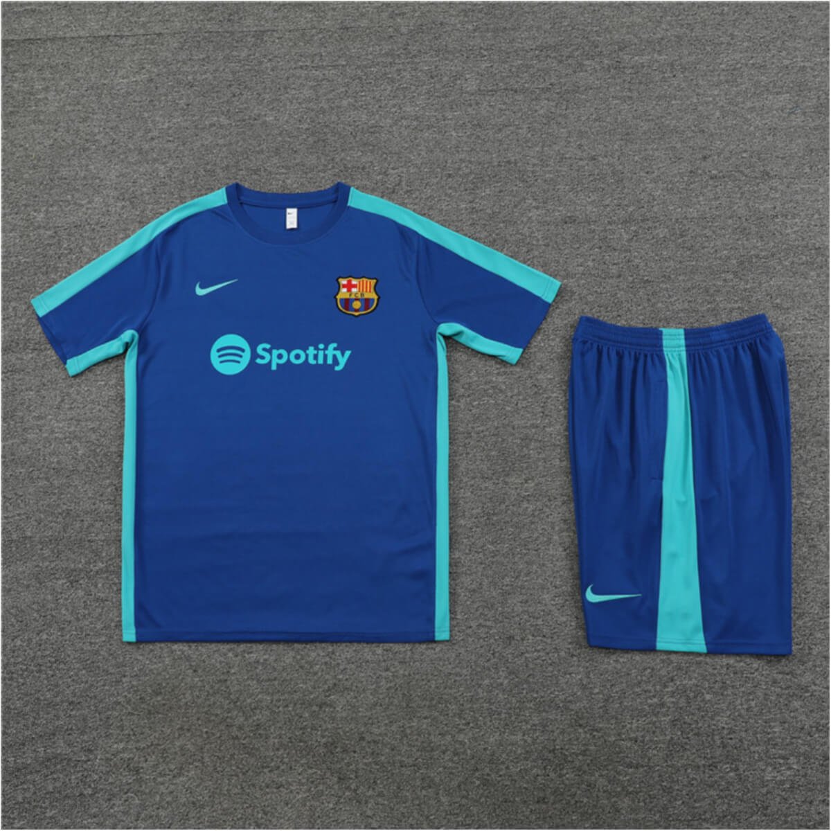 Conjunto Barcelona Treino Camisa e Short Azul 2023/24