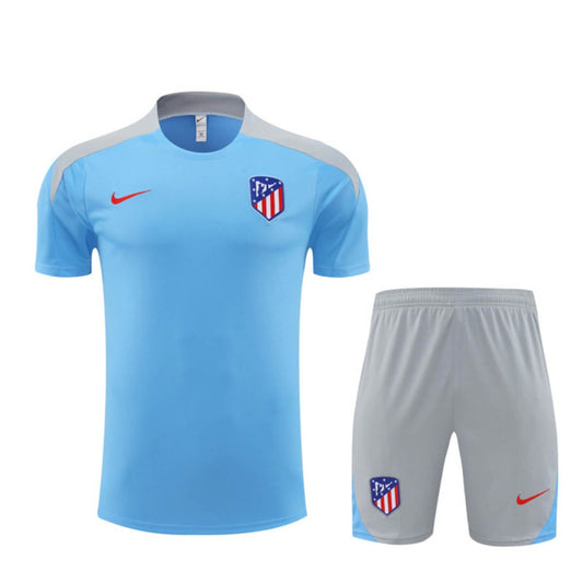Kit Short e Camisa Atlético de Madrid Treino Azul 2024/25