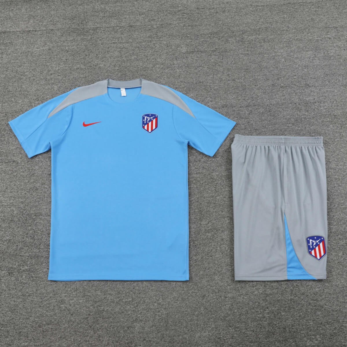 Kit Short e Camisa Atlético de Madrid Treino Azul 2024/25
