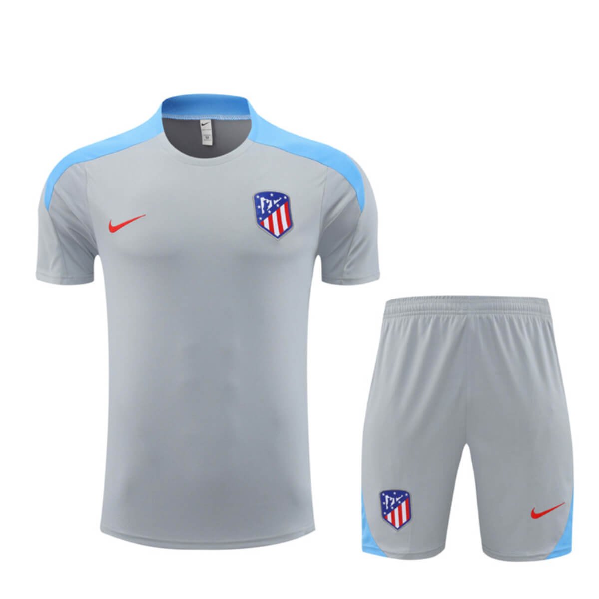 Kit Short e Camisa Atlético de Madrid Treino Cinza 2024/25