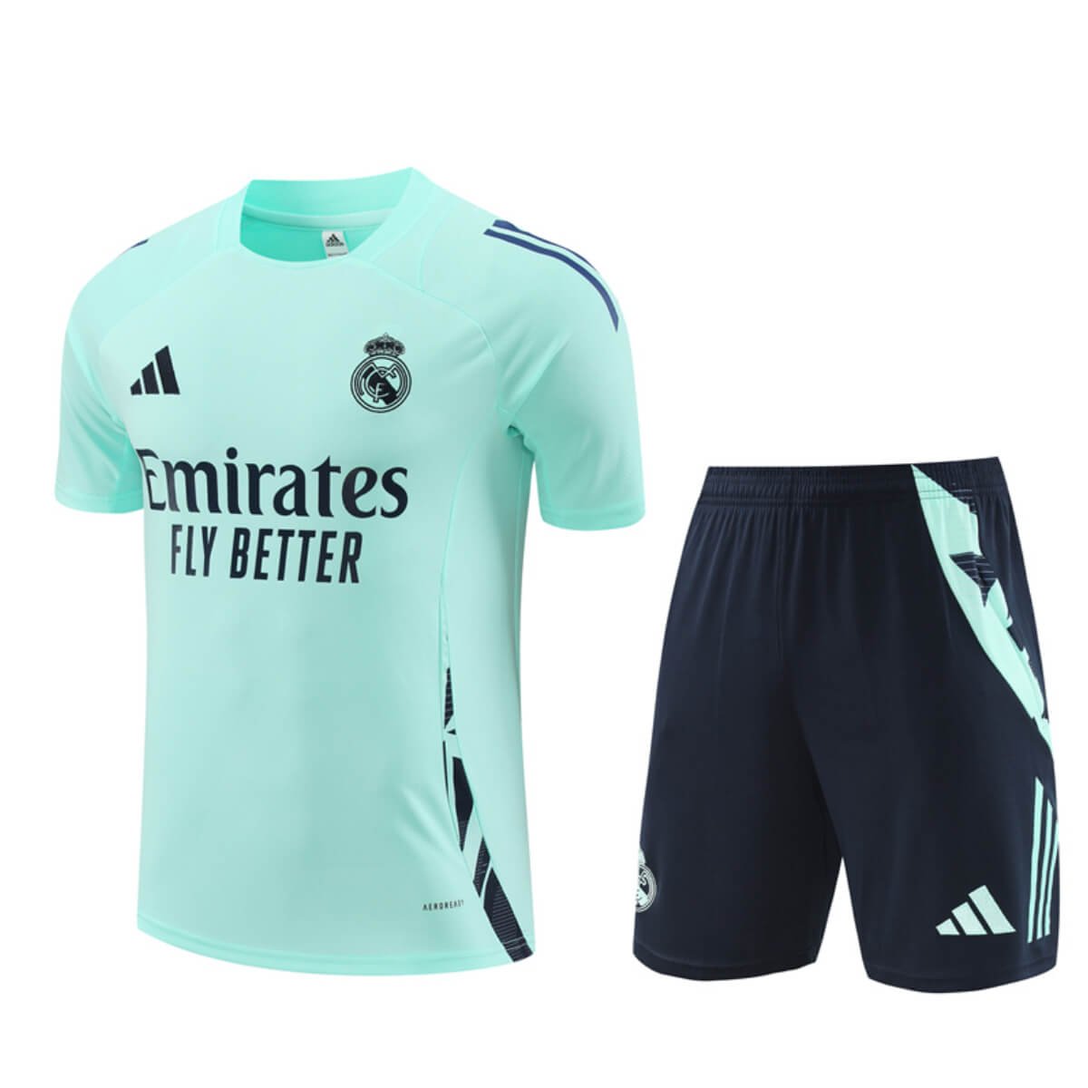 Conjunto Real Madrid Treino Camisa e Short Verde 2024/25
