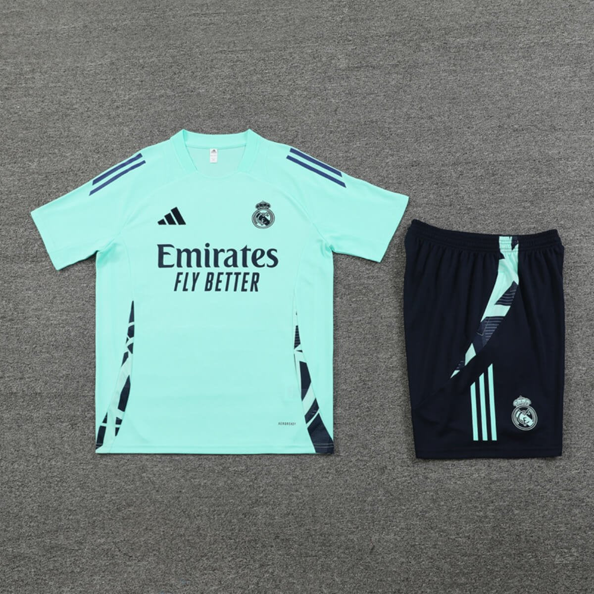 Conjunto Real Madrid Treino Camisa e Short Verde 2024/25