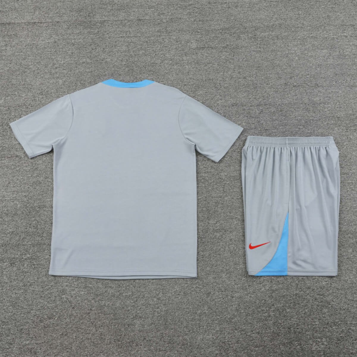 Kit Short e Camisa Atlético de Madrid Treino Cinza 2024/25