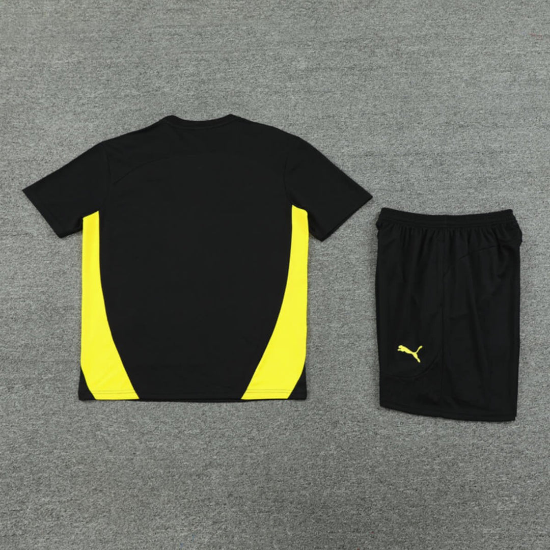 Kit Short e Camisa Borussia Dortmund Treino Preto 2024/25