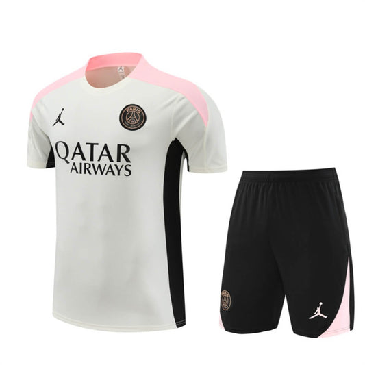Conjunto PSG Treino Camisa e Short Cinza 2024/25