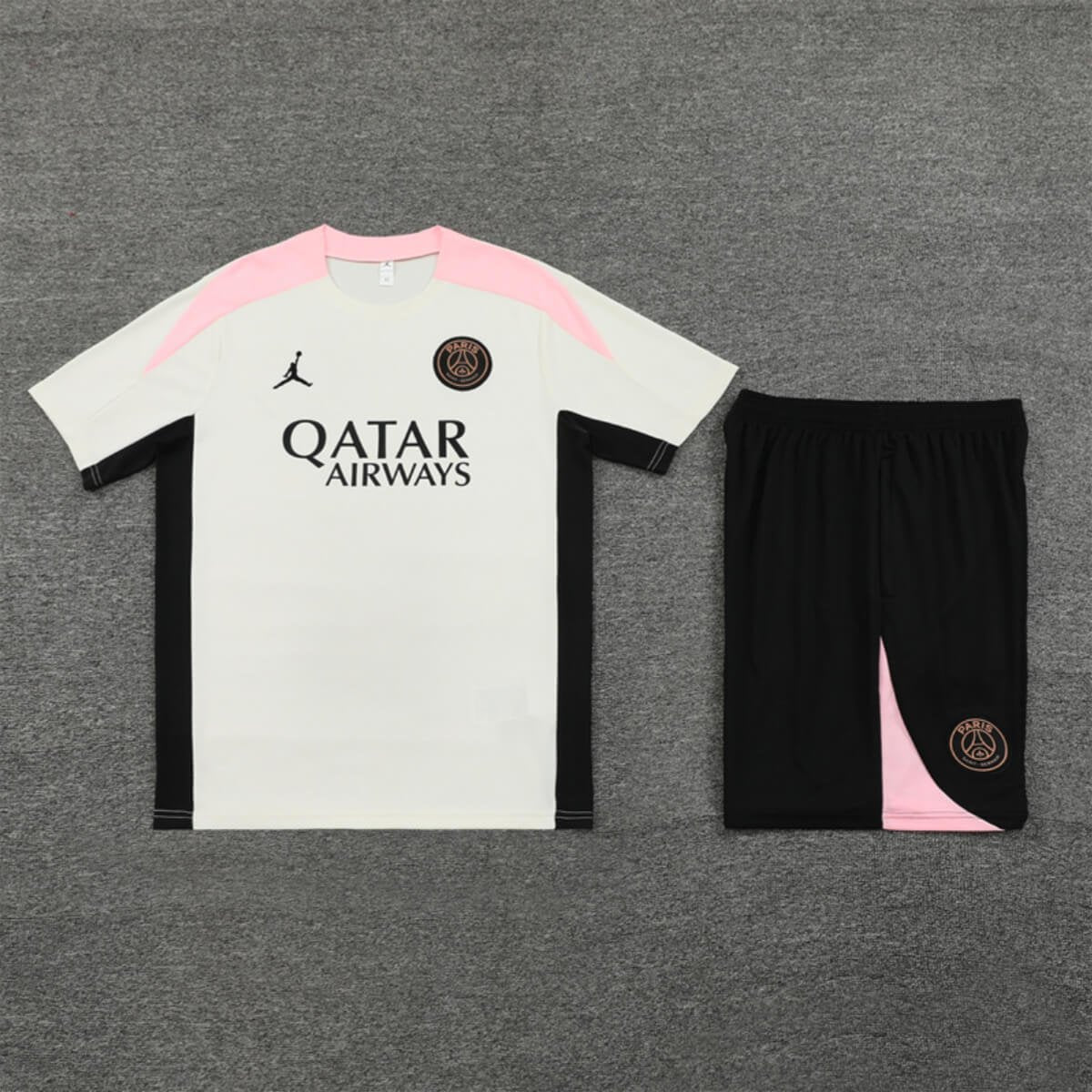 Conjunto PSG Treino Camisa e Short Cinza 2024/25