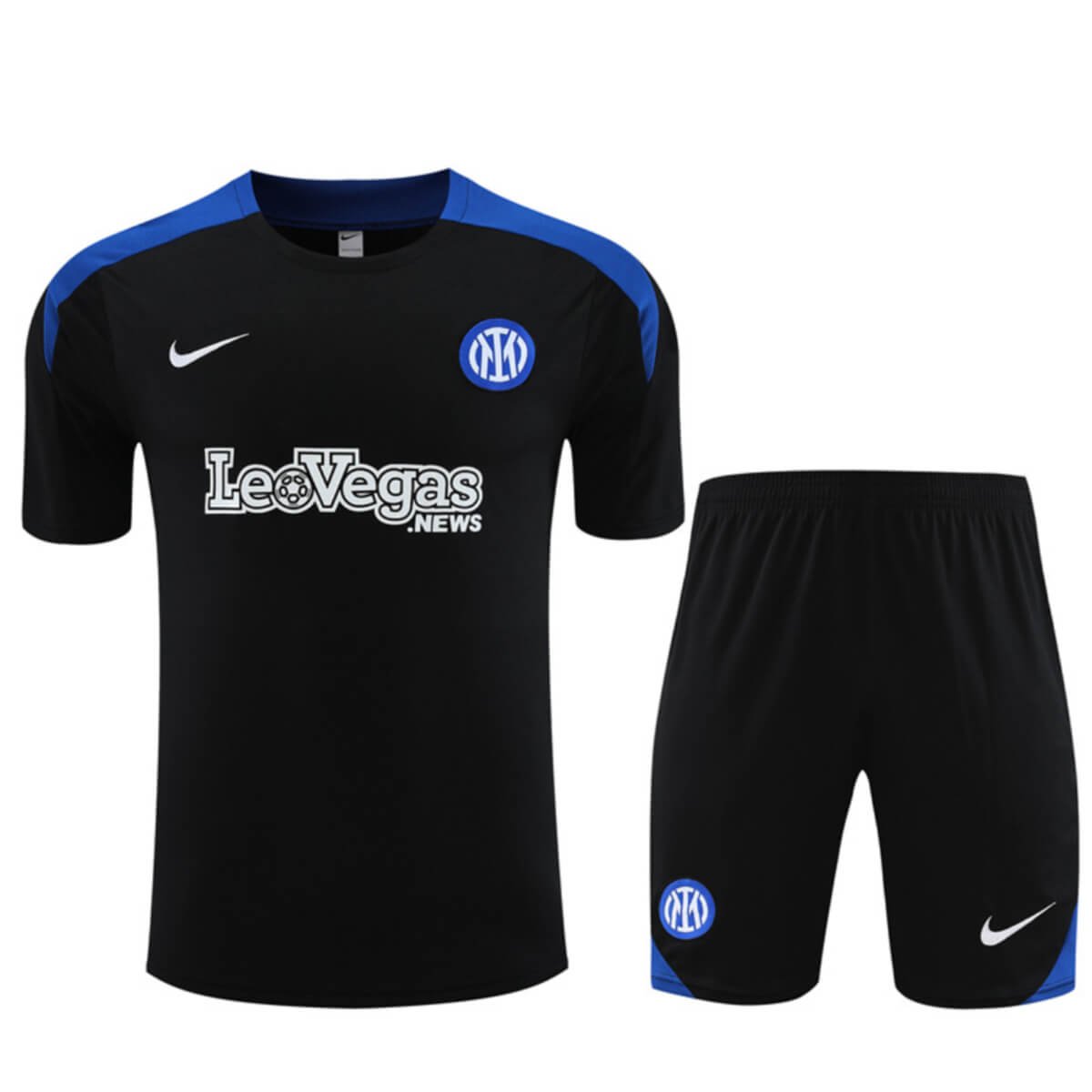 Kit Short e Camisa Inter de Milão Treino Preto 2024/25
