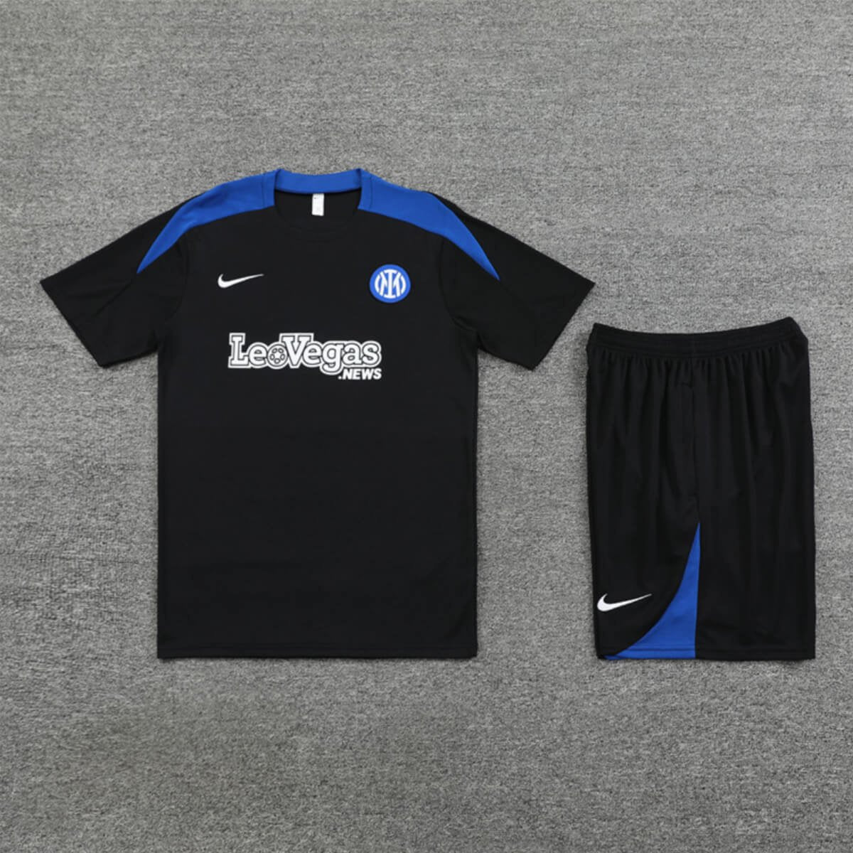 Kit Short e Camisa Inter de Milão Treino Preto 2024/25