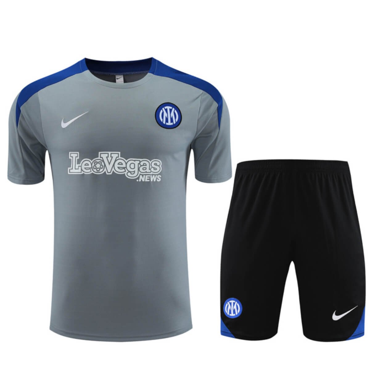 Kit Short e Camisa Inter de Milão Treino Cinza 2024/25