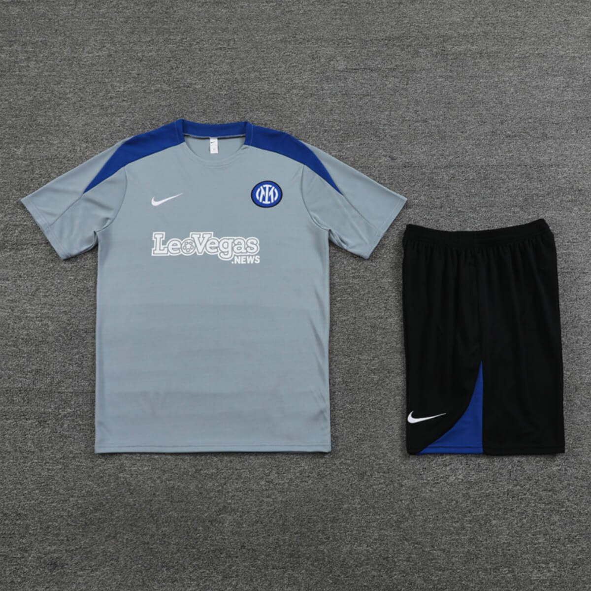 Kit Short e Camisa Inter de Milão Treino Cinza 2024/25
