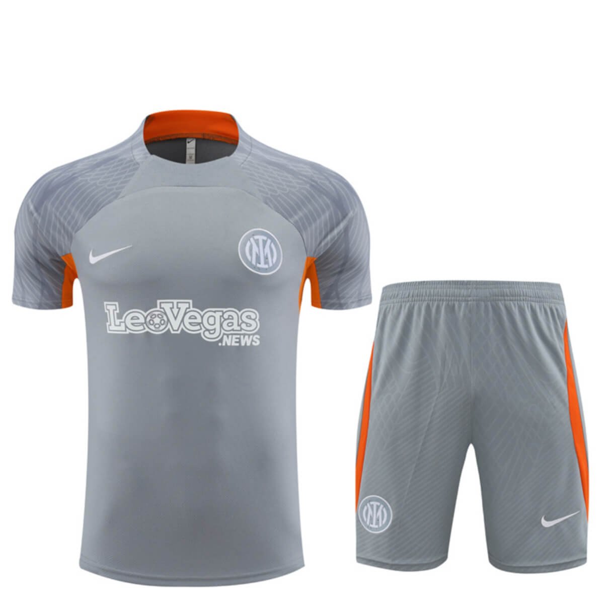 Kit Short e Camisa Inter de Milão Treino Cinza 2023/24