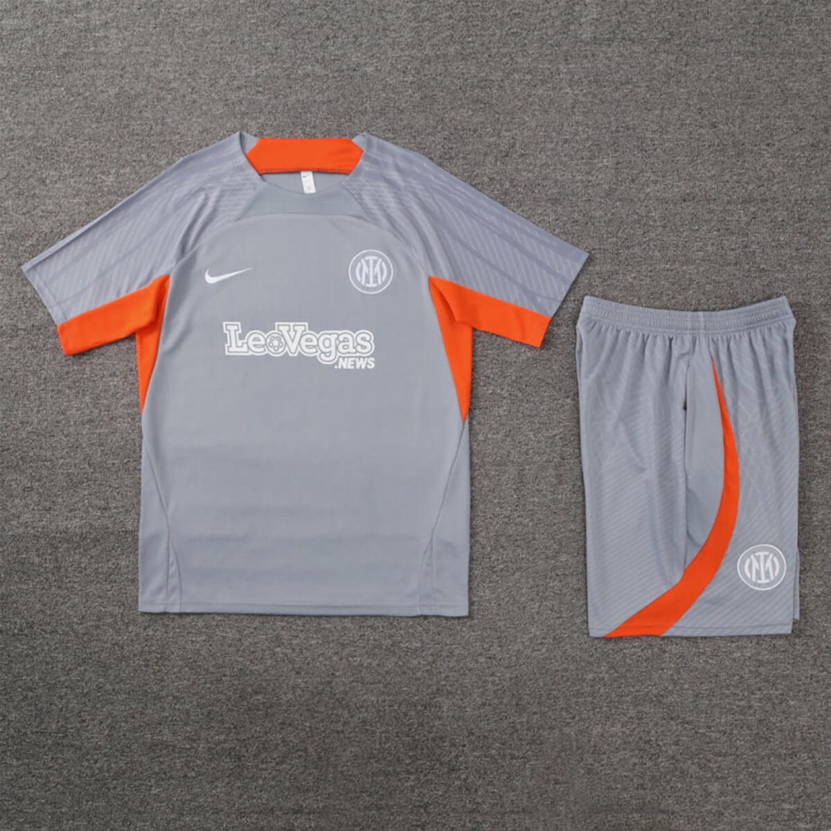 Kit Short e Camisa Inter de Milão Treino Cinza 2023/24