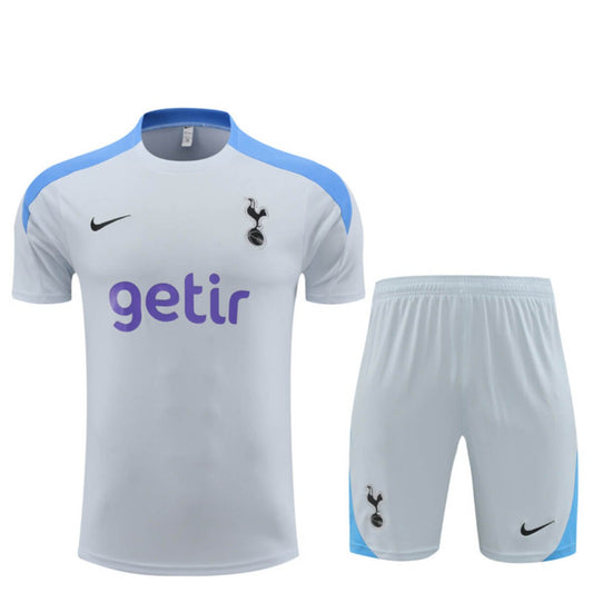 Kit Short e Camisa Tottenham Treino Cinza 2024/25
