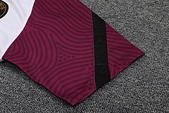 Kit Camisa + Short PSG Treino Branco+ Vinho 21/22
