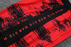 Kit Camisa + Short Manchester United Treino Vermelho