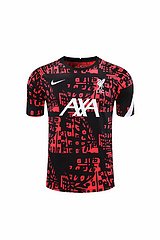 Kit Camisa + Short Treino Liverpool Preto+Laranja