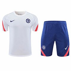 Kit Camisa + Short Treino Chelsea Branco 21/22