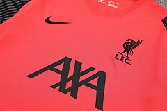 Kit Camisa + Short Treino Liverpool Laranja 21/22