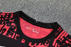 Kit Camisa + Short Treino Liverpool Preto+Laranja