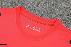 Kit Camisa + Short Treino Liverpool Laranja 21/22