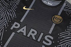 Kit Camisa + Short PSG PretoTreino 21/22